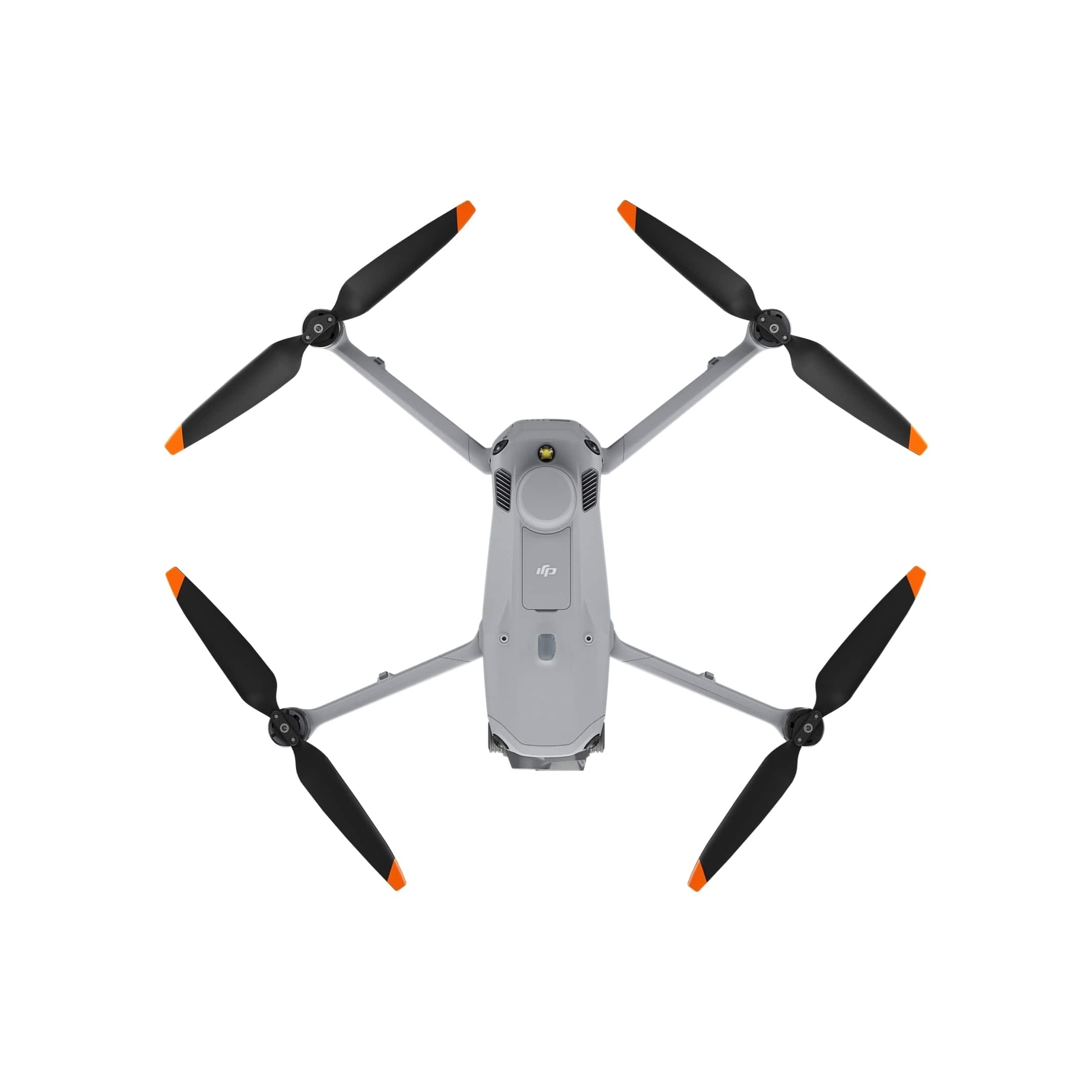 DJI Matrice 4E(EU) SP Plus: Draufsicht mit vier Propellern und grauem Gehäuse.