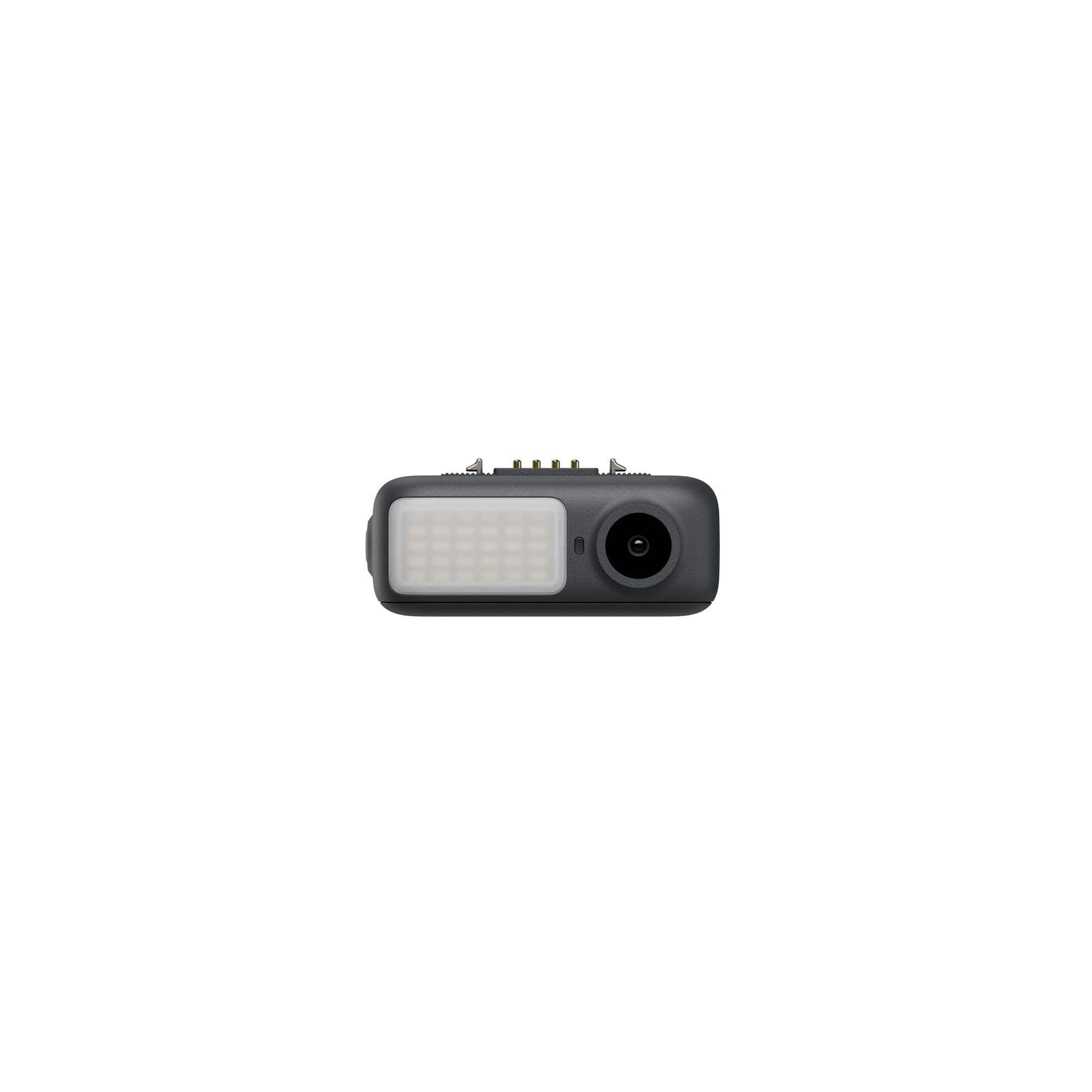 DJI Osmo Mobile 7 Series Tracking Kit: kompakte Kameraansicht mit integriertem LED-Licht für verbessertes Filmen.