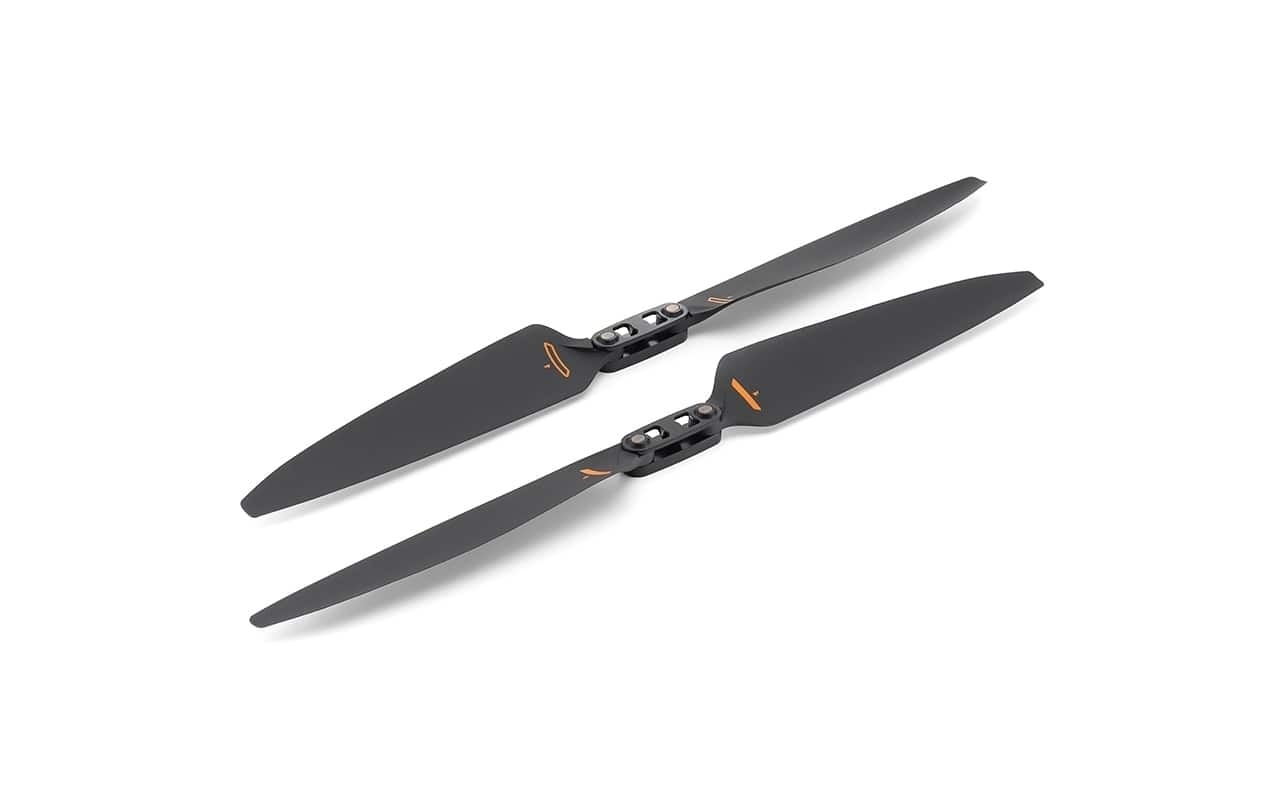 Unterseite der DJI Matrice 350 RTK 2112 Low Noise Propeller mit aerodynamischem Design für leise Flüge.