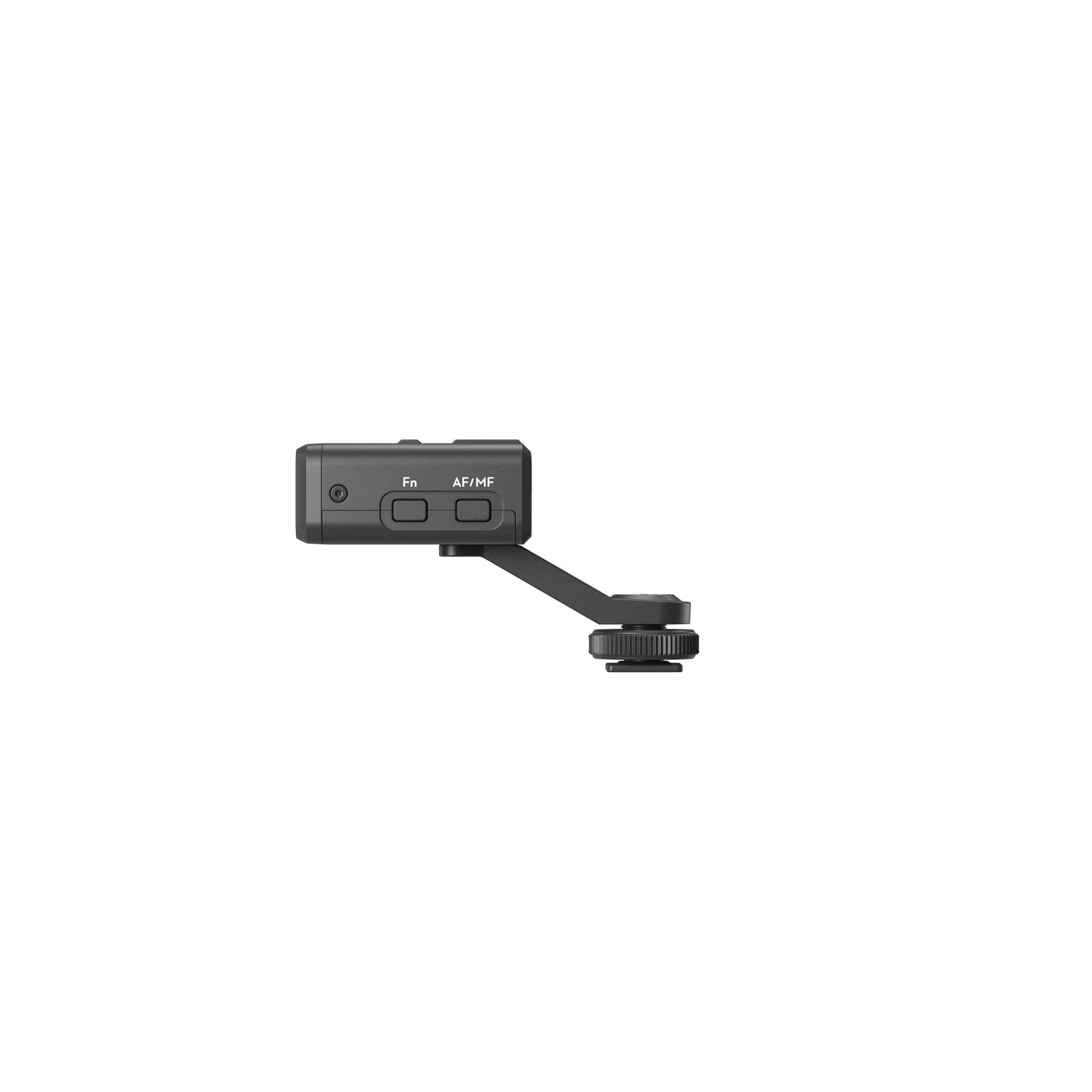 Seitenansicht des DJI Focus Pro LiDAR mit Tasten und drehbarem Mechanismus für präzise Fokussierung.