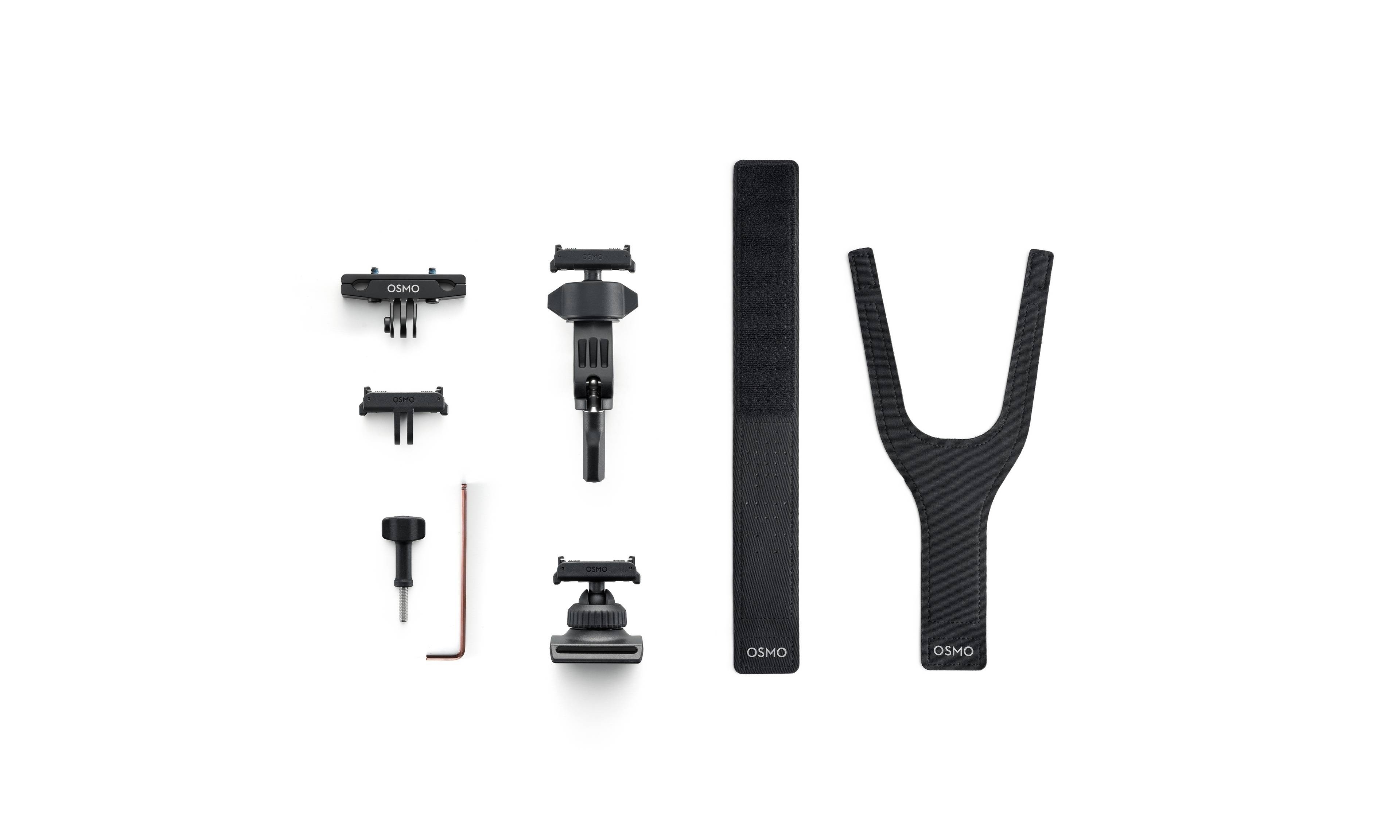 DJI Osmo Road Cycling Accessory Kit mit Dual-Direction Quick-Release für vielseitige Befestigungsmöglichkeiten.