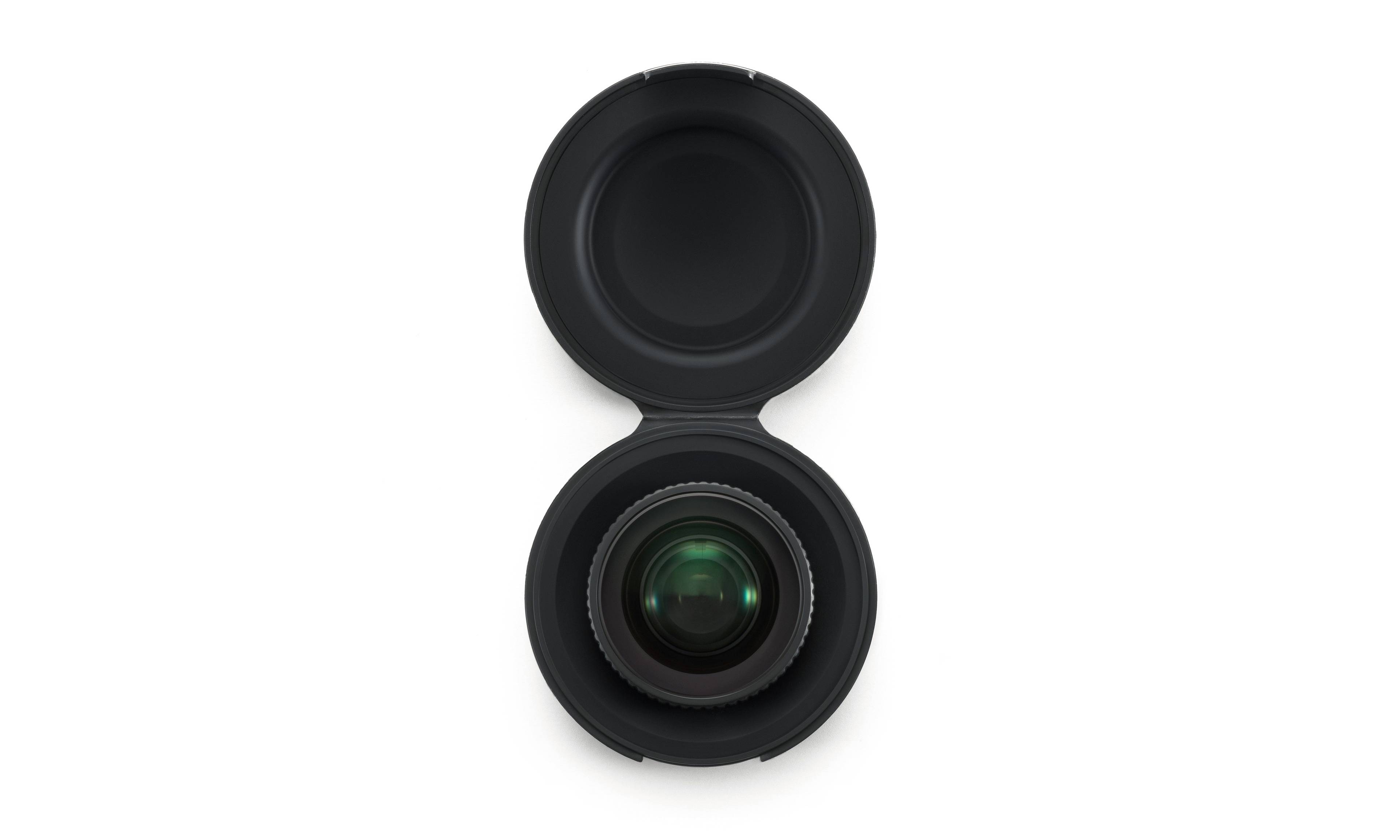 DJI Osmo Action 6 FOV Boost Lens in schwarzer Schutzhülle, obenansicht, geeignet für Actionaufnahmen.