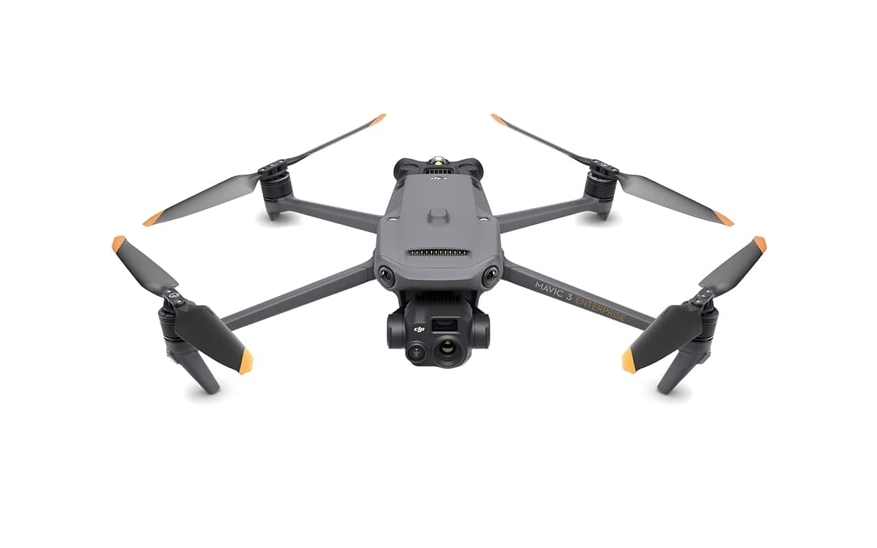 DJI Mavic 3 Thermal C2 von oben, zeigt das kompakte Design und die Rotoren der Drohne.