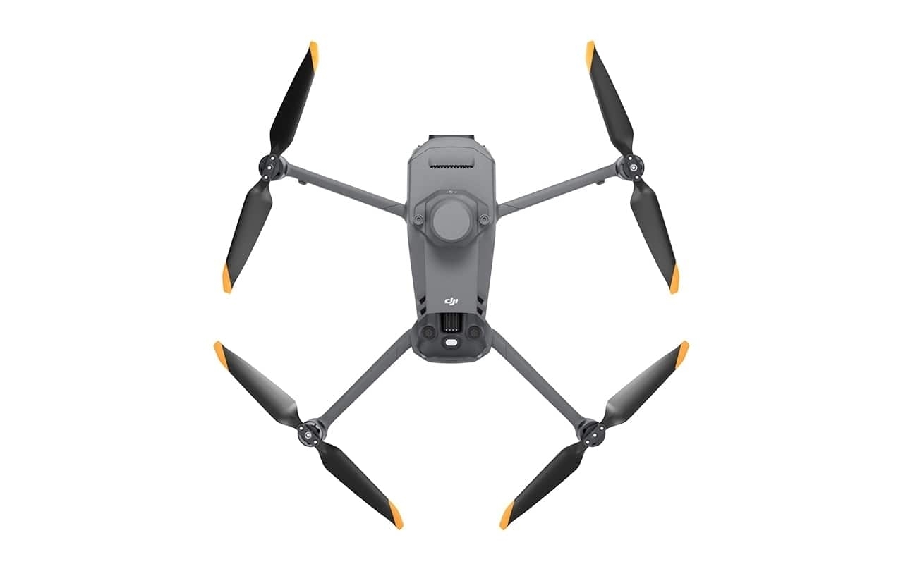 DJI Mavic 3 Multispectral C2: Draufsicht mit vier Propellern und kompaktem Design.