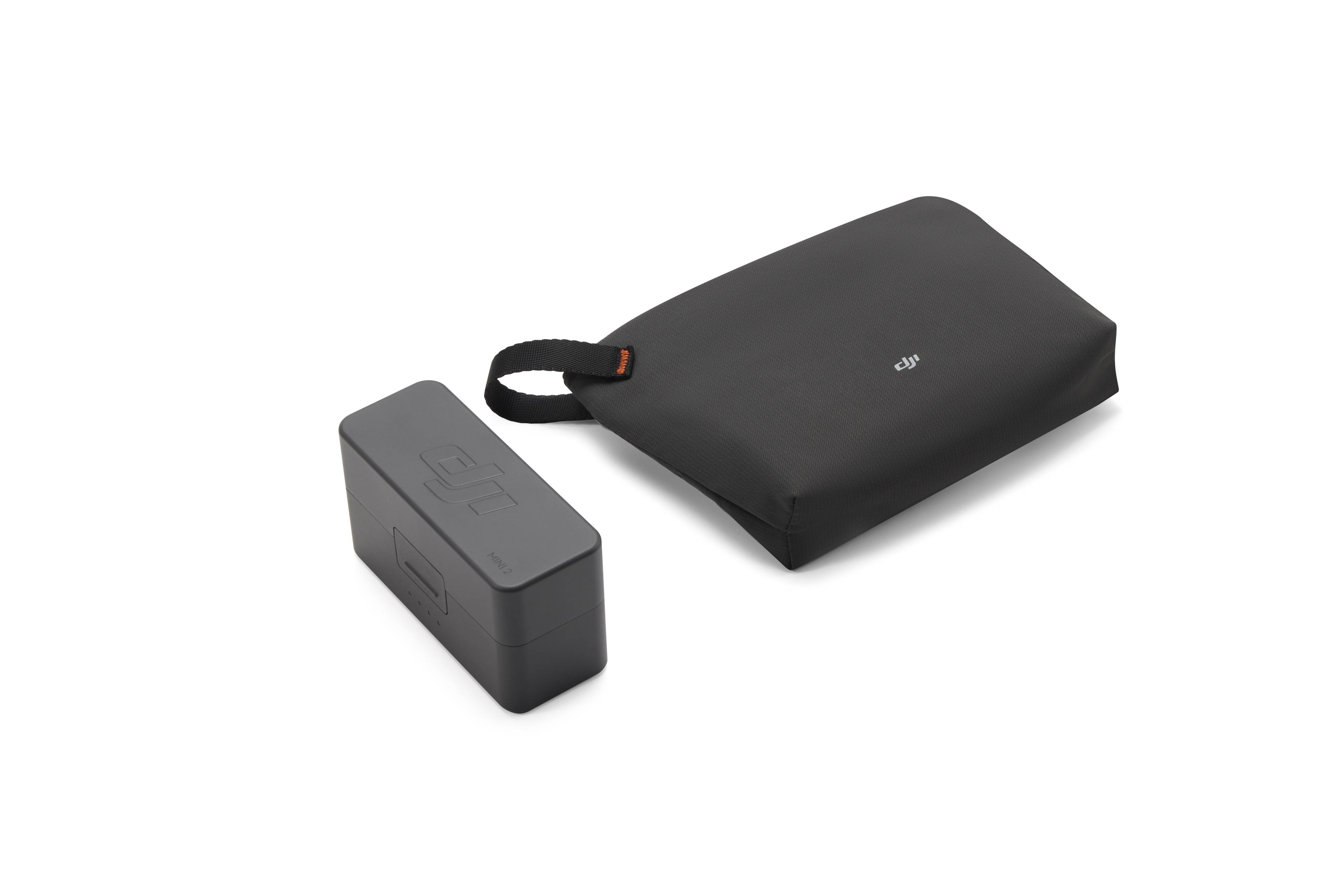 DJI Mic Mini 2 Ladegehäuse in Schwarz, inklusive Ladebox für unterwegs.