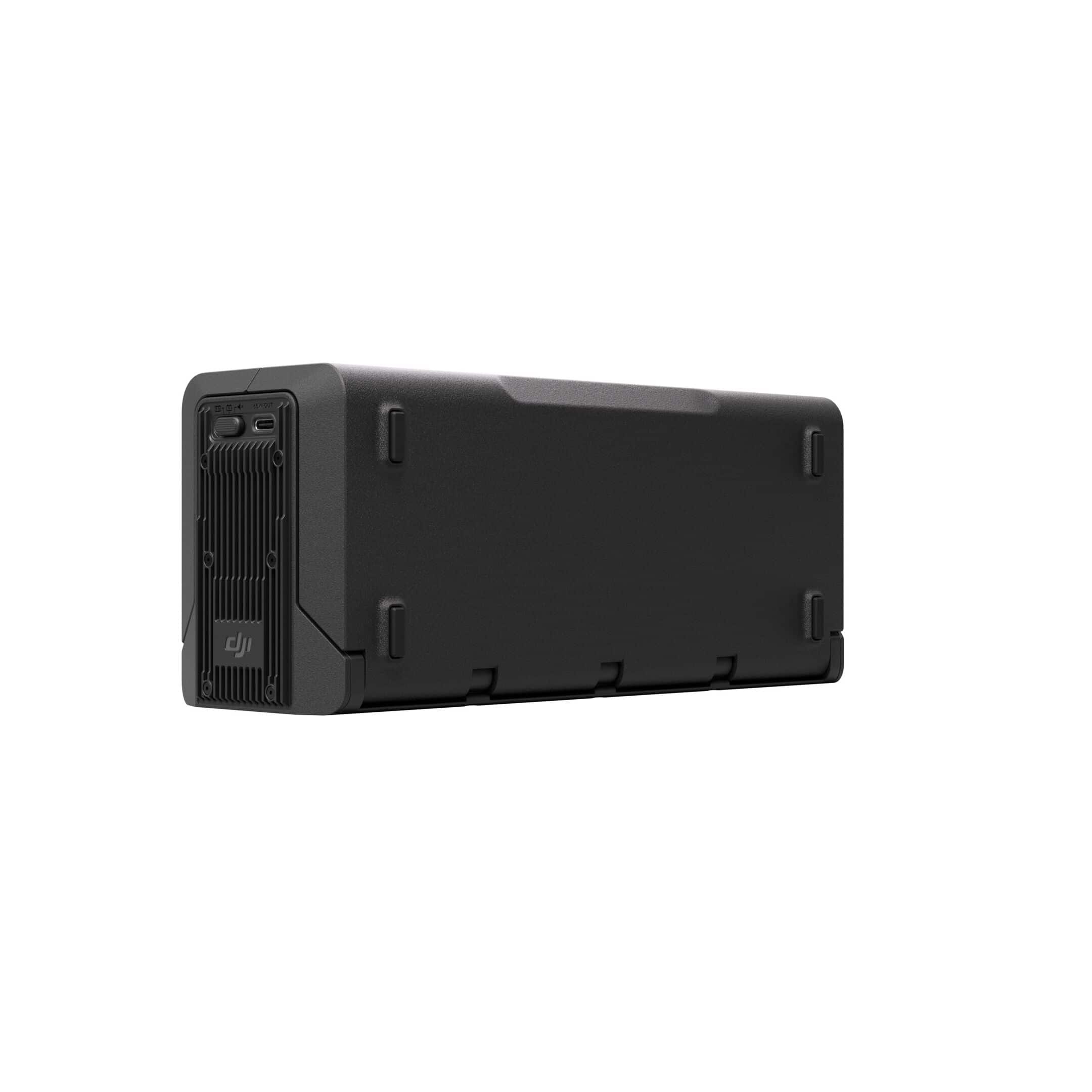 DJI Inspire 3 TB51 Intelligent Battery Hub in schlichter, schwarzer Ausführung zur effizienten Akkuladung.