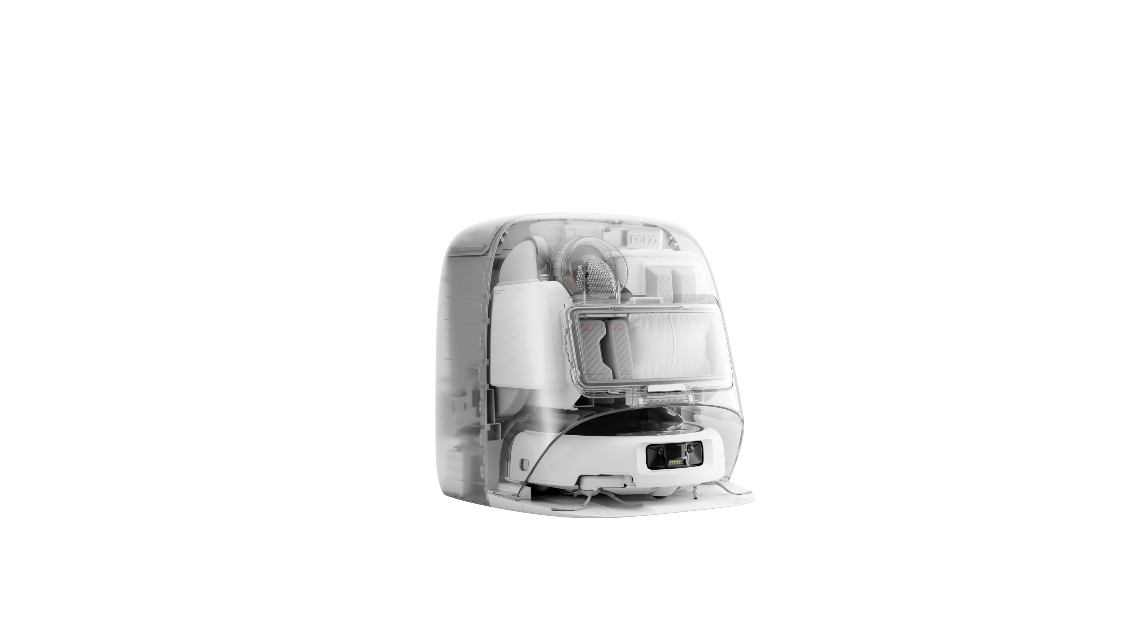 DJI ROMO P (Wassertank-Version): kompakter, transparenter Wassertank für vielseitige Anwendungen.