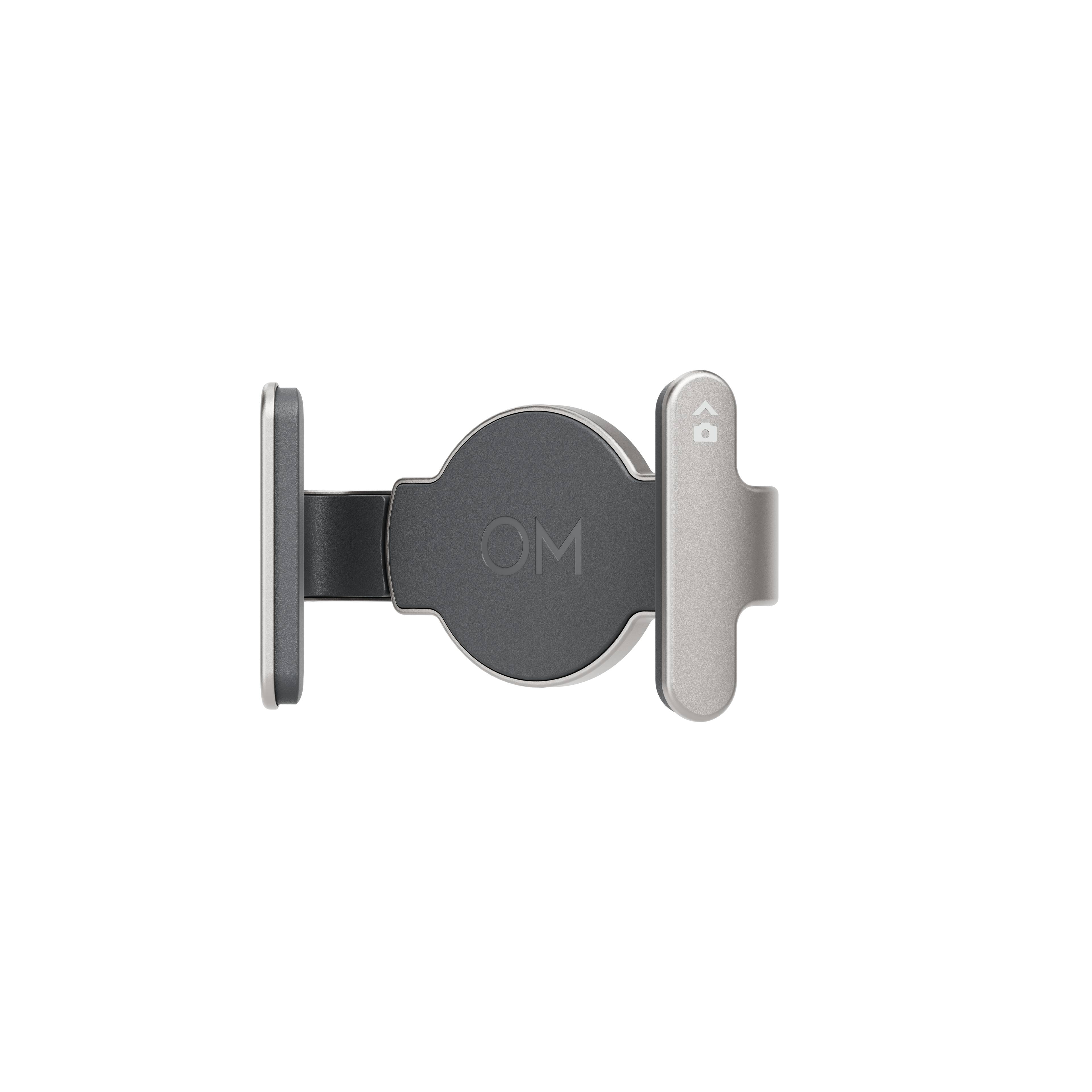 DJI OM Magnetic Phone Clamp 5 in schickem Design, ideal für stabilisierte Smartphone-Fotografie.